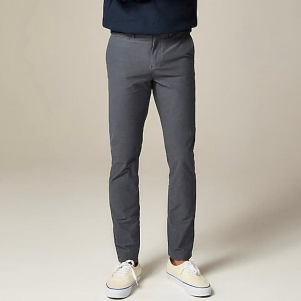 J.Crew Men's 770 Straight Fit Tech Pant Atlantic Slate Gray Size 36x32 NWT